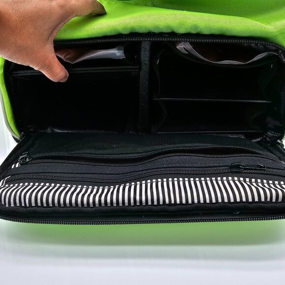 6 Pack Fitness Prodigy Camille Meal Management Tote Lime Green/Black - Picture 7 of 16